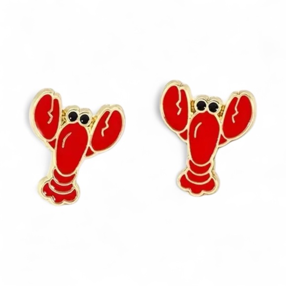Whimsy_and_Rose Jewelry - Red Lobster Stud Earrings